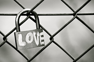 Love padlocks in Shoreditch