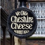 Ye Olde Cheshire Cheese sign