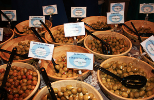 Olives at the London market Borough market