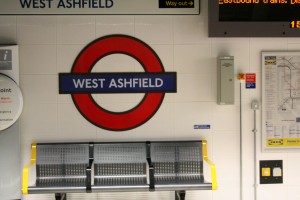 West Ashfield tube station sign
