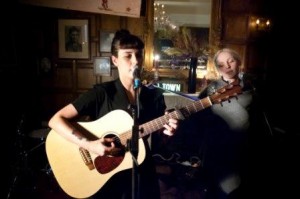 An acoustic set by Louise Hull and Laura Marling at the Hawley Arms