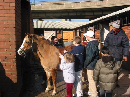 West London Stables - children with horses