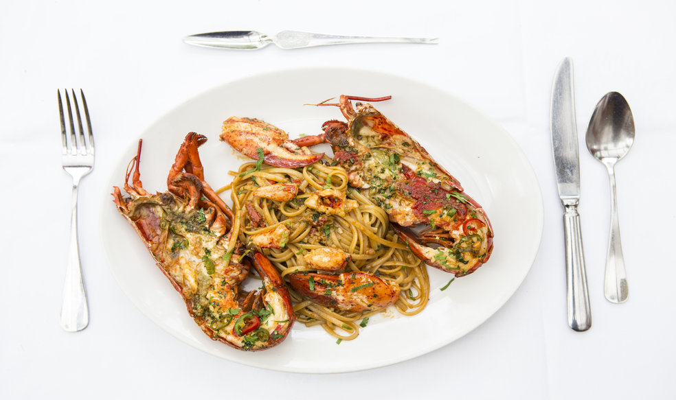 Vicino lobster spaghetti