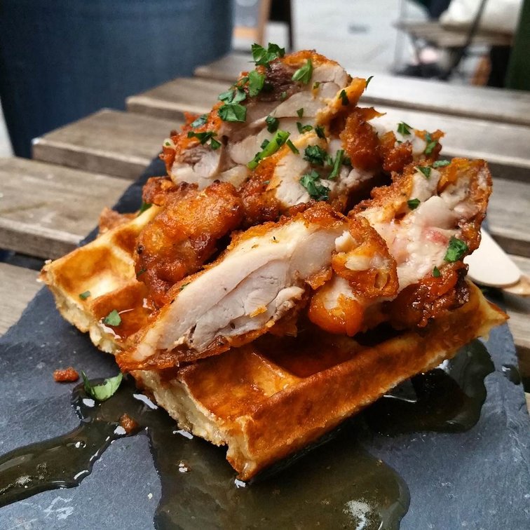 Waffle On - Southern-fried buttermilk chicken and waffle
