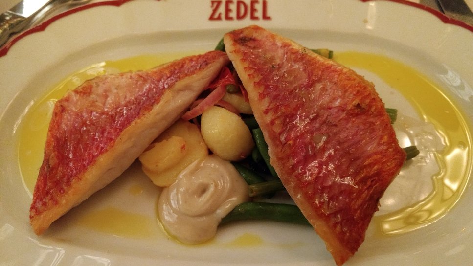 Brasserie Zedel seared red mullet